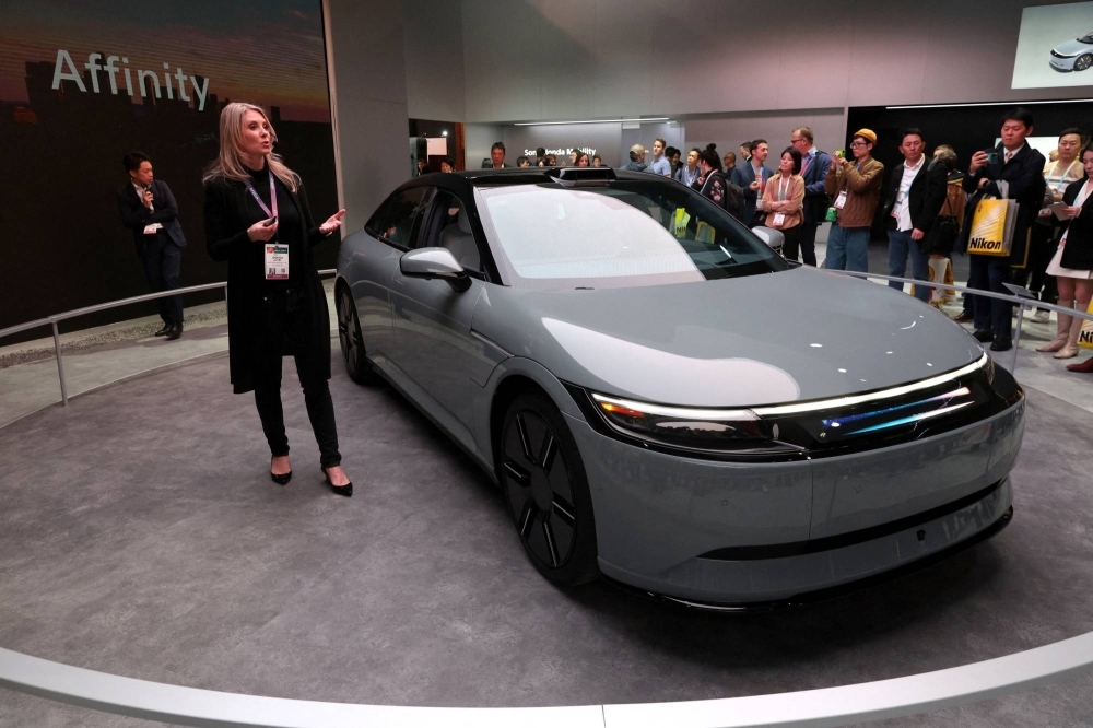 FILE PHOTO: Honda EV concept car at CES 2024 consumer electronics trade show in Las Vegas